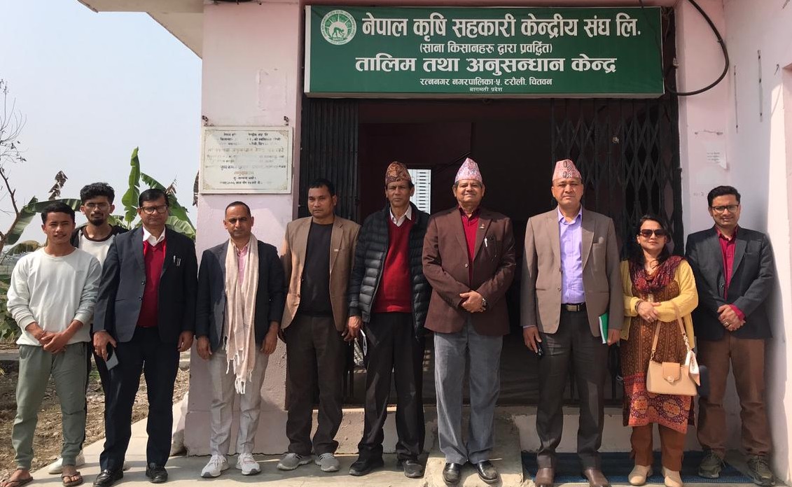 नेपाल सरकारका उच्च पदस्त अधिकारी सहितको टोलीद्धारा मकवानपुर र चितवनका साना किसान कृषि सहकारी संस्थाहरुको अवलोकन भ्रमण सम्पन्न
